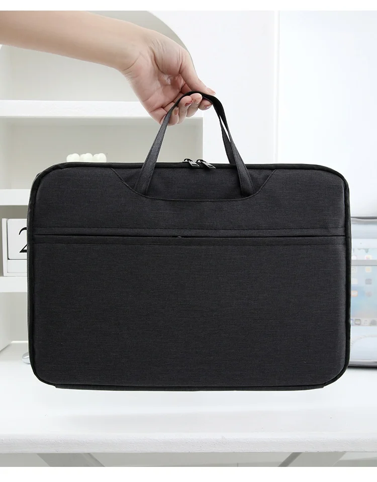 Professionelle Laptop-Aktentasche 11,6-15,6 Zoll Oxford Wasserdichte Handtasche für Geschäftsreisen – Detail 13