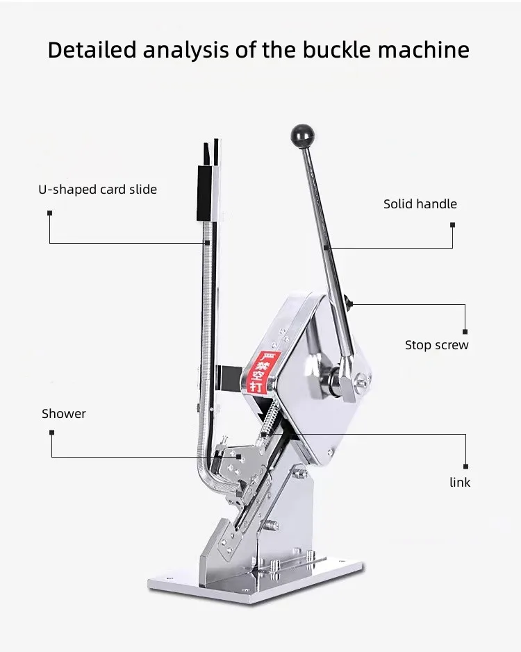 U Shape Aluminum Nail Clip Bag Neck Sealer Tying Binding Machine