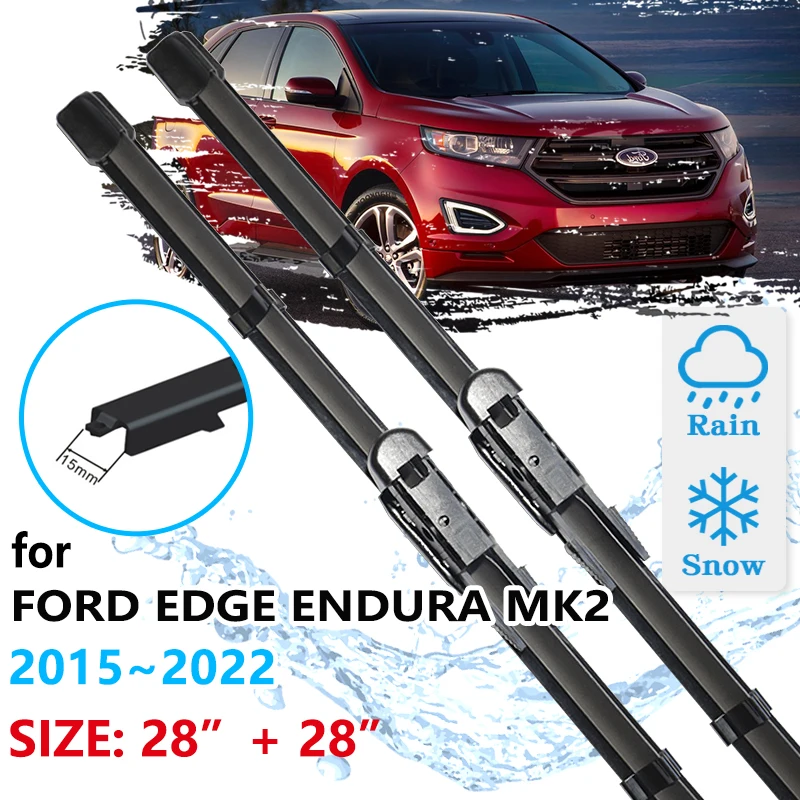 For Ford EDGE 2015~2022 Endura MK2 Windscreen Windshield Accessories Window 2015 2016 2017 2018 2019 2020 Car Front Wiper Blade