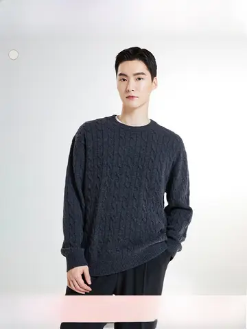 패션 스웨터 청춘 유행 긴 소매 루즈핏 스트라이프 남성용 신상 다용도 스웨터 니트 스웨터 스웨터 니트 스웨터