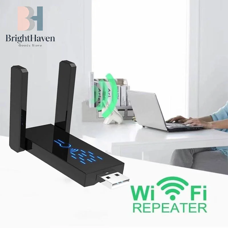 Wall Penetrating King Network WIFI Router Extender USB Enhancer Signal Amplifier B.H