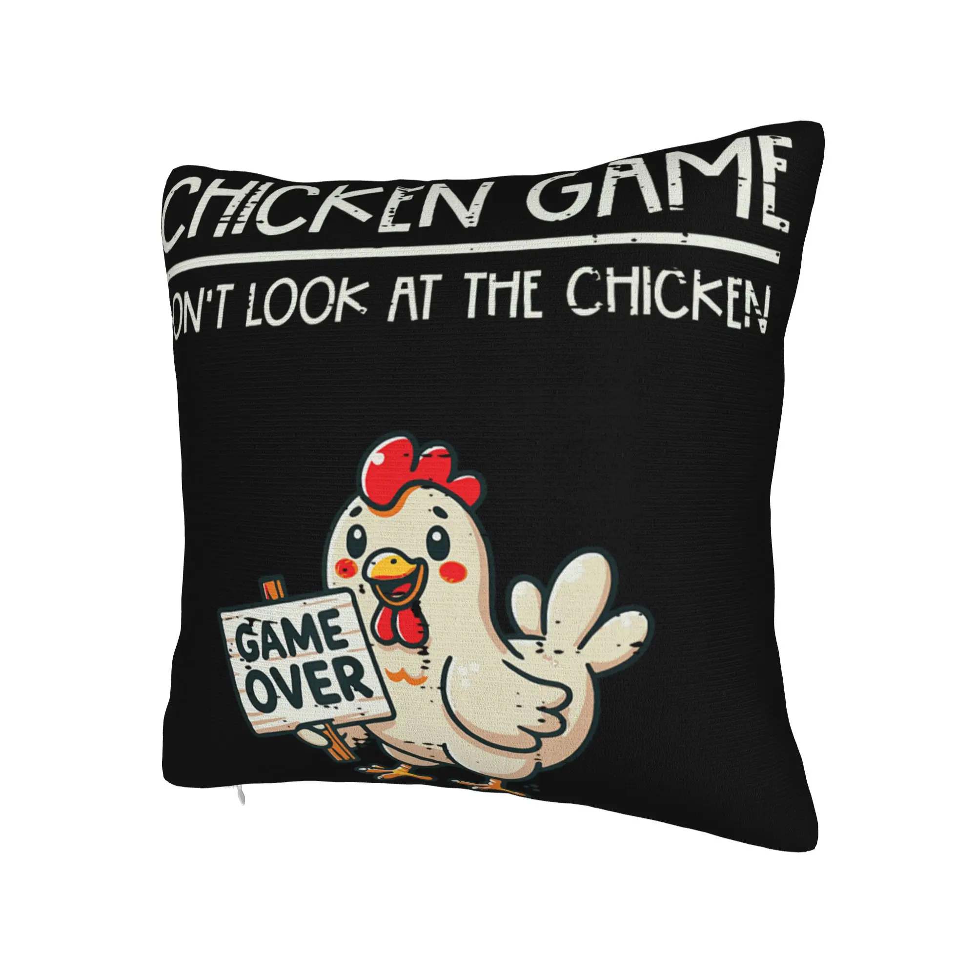 Decorative Pillow Cover Chicken Game Dont Look At The Chicken Accessories Car  Throw Pillow Case Cover Square Multiple Sizes