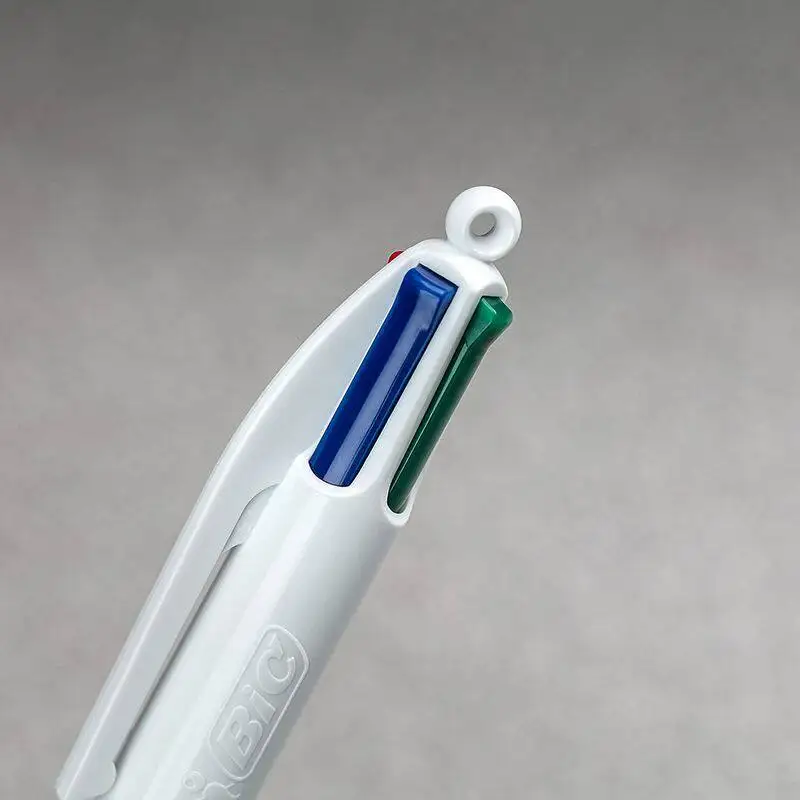 North American Imports Japan-BIC Ballpoint Pen [black, Blue, Green, Red] Four Colors 1.0mm Light Blue Barrel School Gel Pens