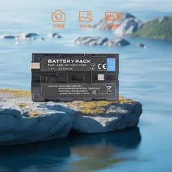 2200mAh 7.4V NP-F570 NP-F550 NP F550 F570 Camera Battery + LED Dual Charger with Micro Usb Port for Sony NP-F570 NP-F330 NP-F530