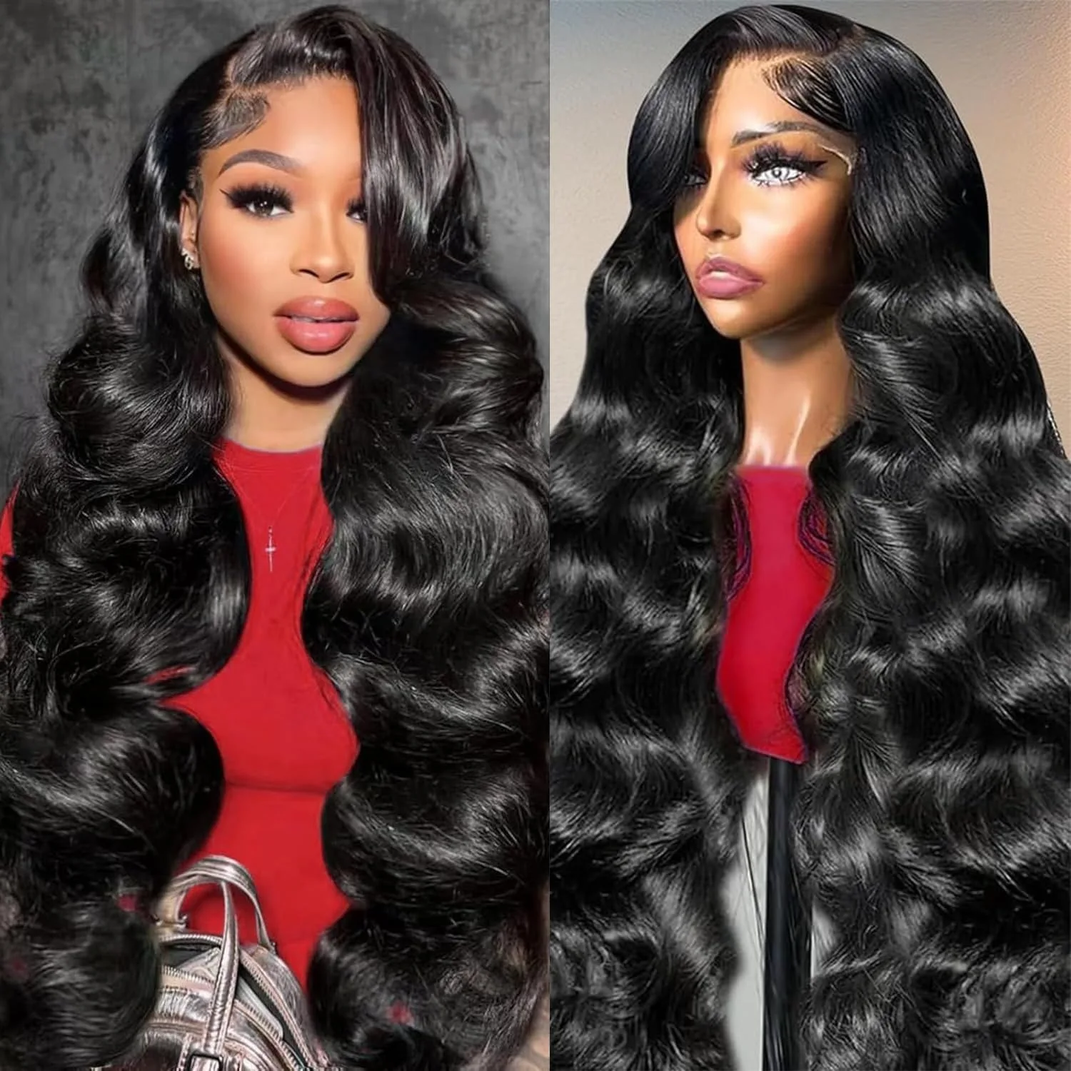 

Парики с прозрачной HD-основой 13x6 и 13x4, 30-40 дюймов, с эффектом Body Wave и Water Wave, 200% плотность, 100% натуральные человеческие волосы