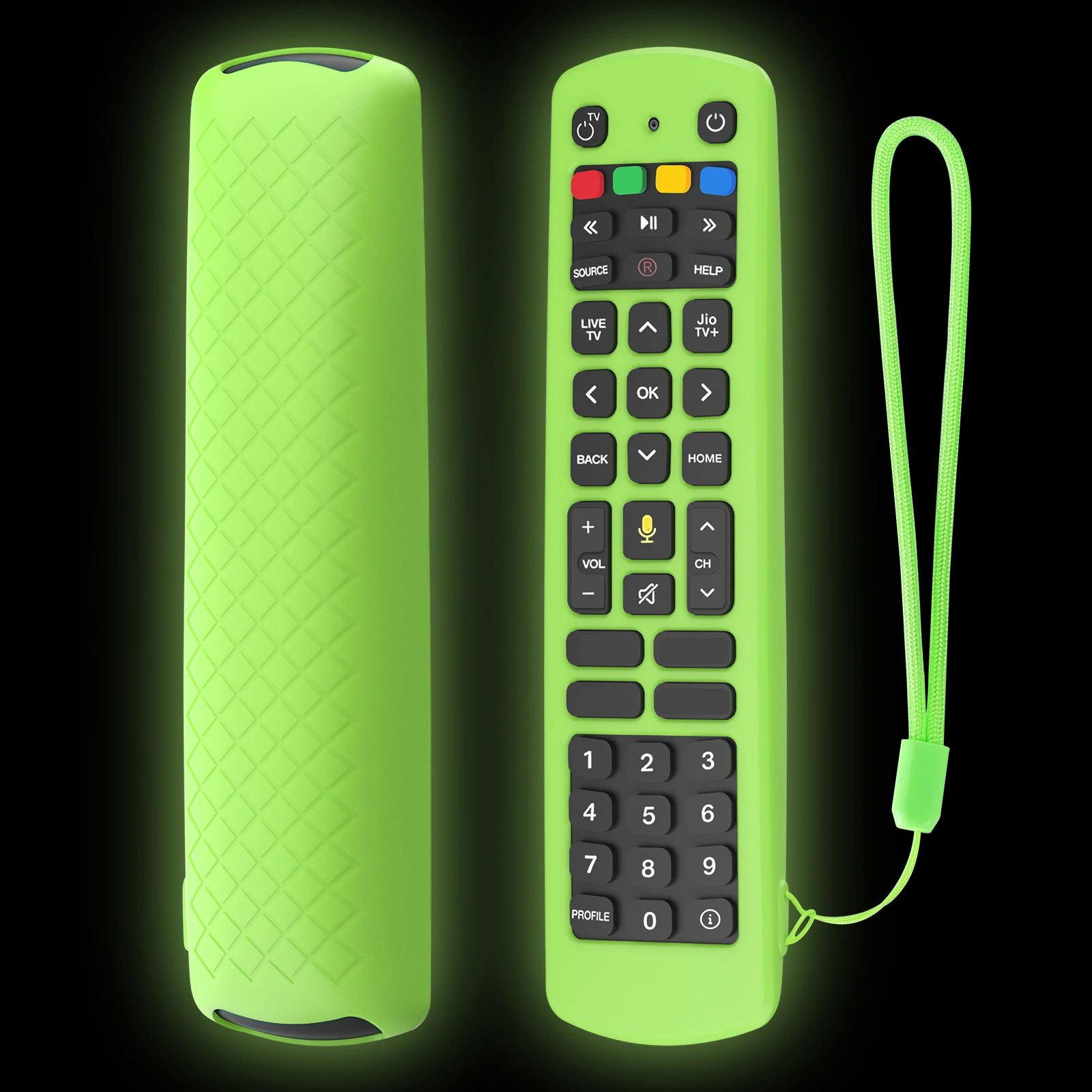 

Silicone Case Soft Protective Cover for Jio TV Remotes NonSlip Texture Shell Protective Covers