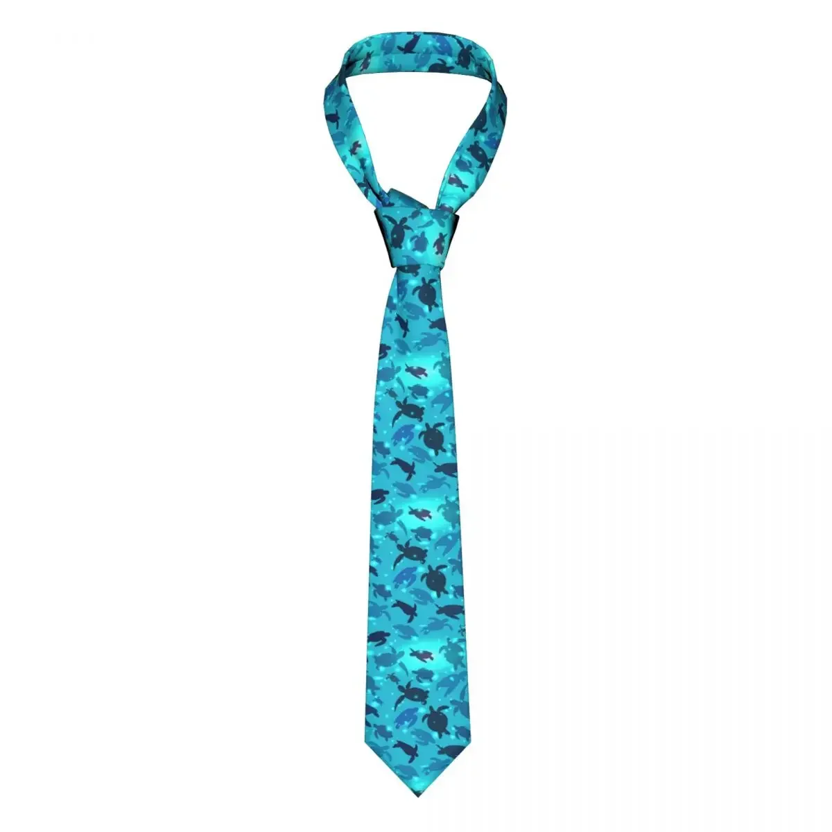 Mens Tie Slim Skinny  Swim In The Ocean Necktie Fashion Necktie Free Style Men Tie Party Wedding