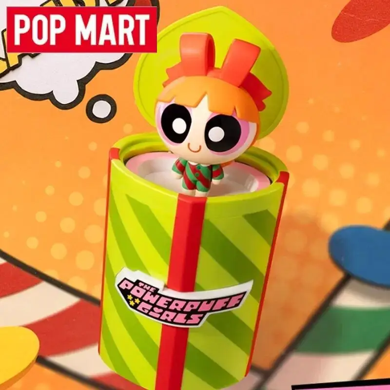 POP MART De Powerpuff Girls Party Surprise Series Blind Box Guess Bag Speelgoed Poppen Mystery Box Leuke Anime Figuur Desktop Ornament