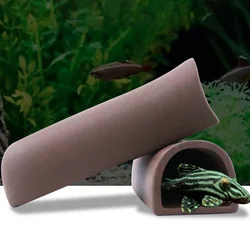 Ceramic Aquarium Shelter Breeding Cave Decoration Hiding Tube for Aquarium Fish Tank Shrimp Nest Spawn House Cave Ornaments