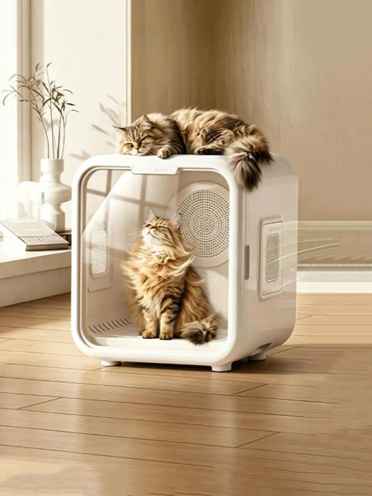 Pet Drying Box Cat Smart Dryer Home Bath for Dogs Automatic Drying Water Blowing Machine Silent Cat Grooming Supplies Cat House
