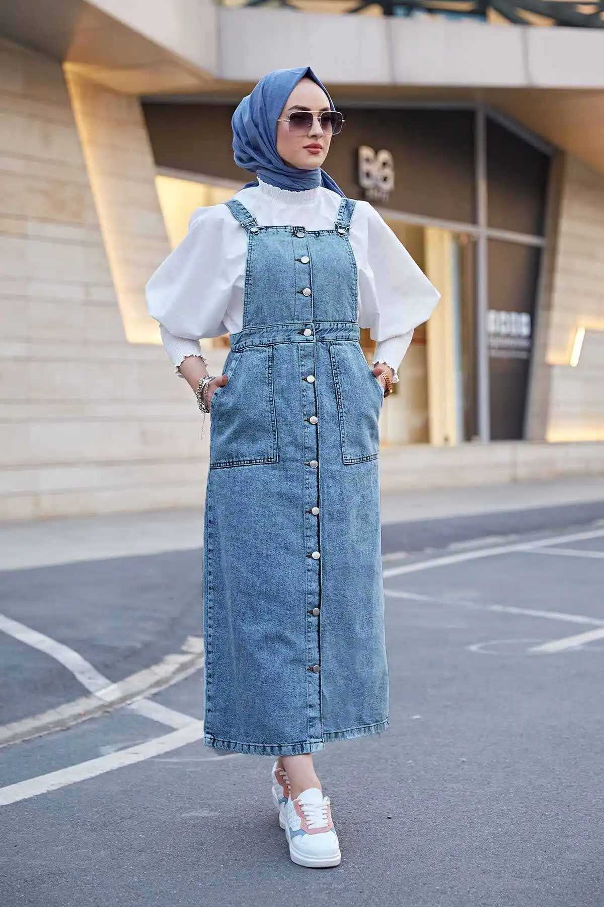 Jeans déFlexdans la neige pour femmes musulmanes, Hijab, Foulard, Salopet, MD, Hiver, Automne, Turquie, Islamique, 2021