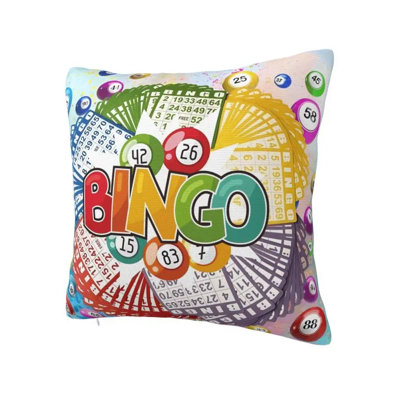 Hot Game Bingo Balls Cards Throw Pillow Covers Home Decorative 3D Printing Sofa Chair Cushion Cover Polyester Soft Pillowslip