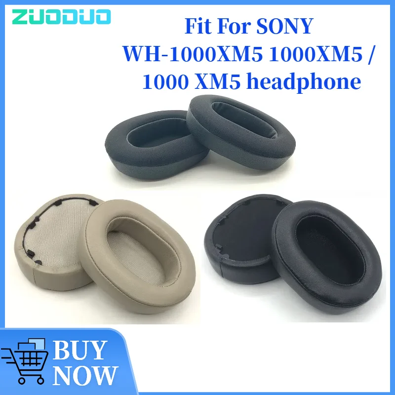 

ZUODUO 1 Pair Replacement Foam Ear Pads Pillow Cushion Cover for SONY WH-1000XM5 1000XM5 / 1000 XM5 Headphone Headset