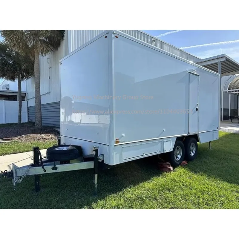 Trailer de Banheiro Portátil de Luxo Comercial, Trailer Sanitário Móvel, Trailer de Banheiro Portátil com Unidade de Chuveiro