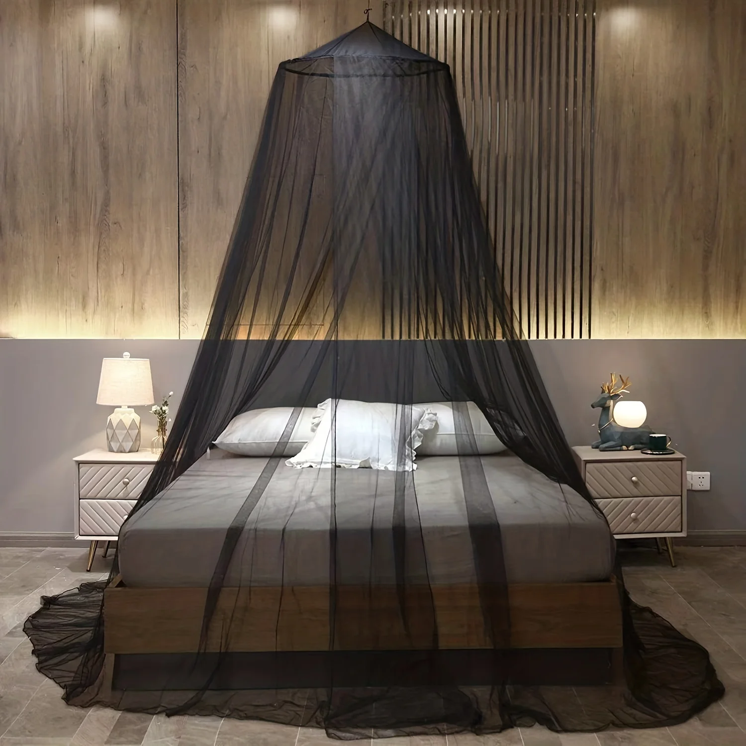 

Pack Versatile Mosquito Net Bed Canopy - Easy-Access Opening, Fits Full/Queen/King Beds - Ideal for , Camping & Patio