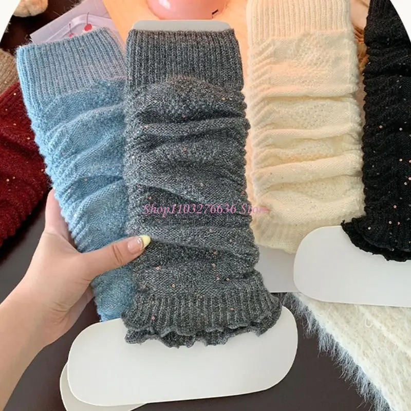 R6FD Children Pattern Heat Socks Warm Layered Ankle Warmer Skin Safe Textile Play Grounds Party Essential Gift