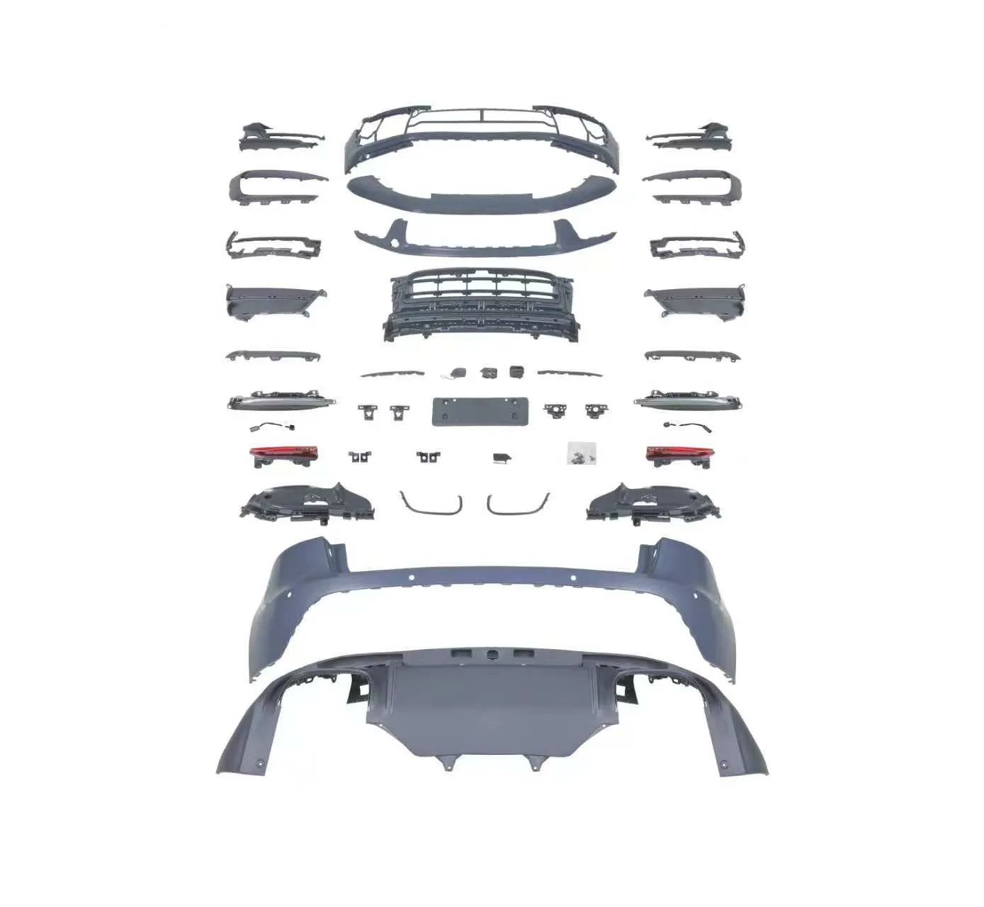 

Передний бампер автомобиля, комплект заднего бампера для Porsche Macan 2014-2023, фара, задний фонарь, задняя дверь