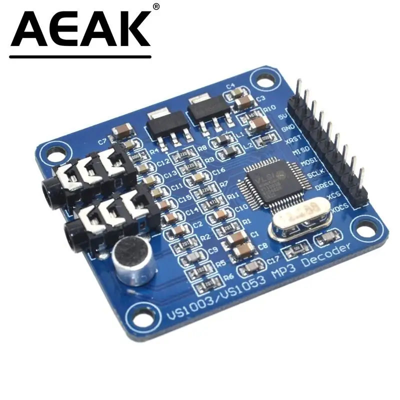 AEAK VS1003 VS1003B MP3 Module Decoding Containing Microphones STM32 Microcontroller Development Board Accessories