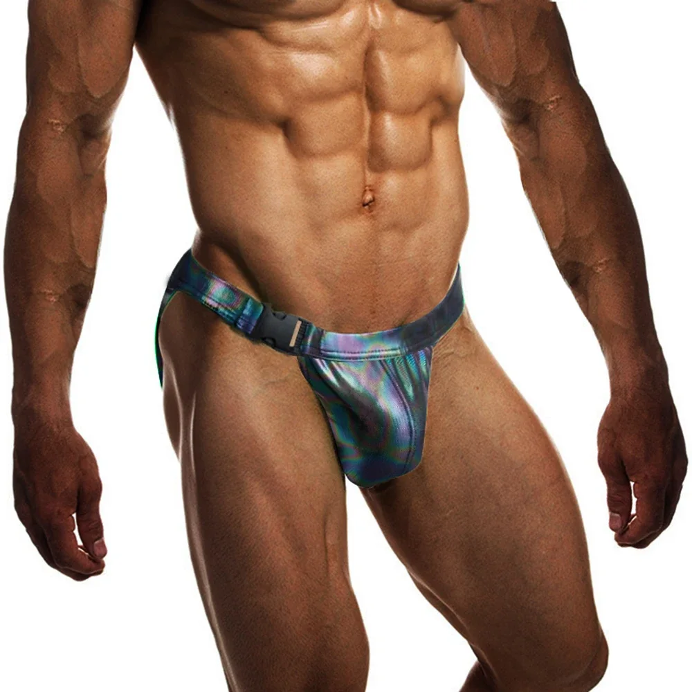 Maillot de bain en cuir PU pour hommes, bikini sexy, culotte de natation, sous-vêtements design, gay, plus riche que maillot de bain, tout en un