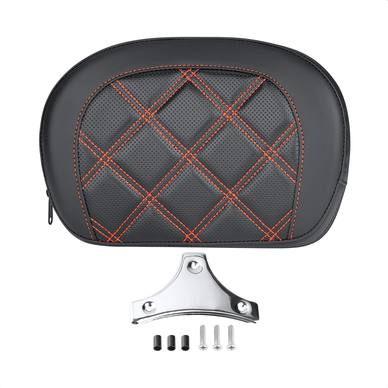 

Orange Plated Check Backpack for Harley Size 18 Softail Models with Short or Full Height HoldFast Sissy Posts