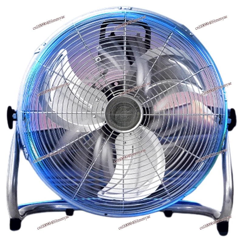 High Power Industrial Floor Horn Fan With Pure Copper AC Motor Heavy Duty Ventilation Fan For Construction Site Workshop