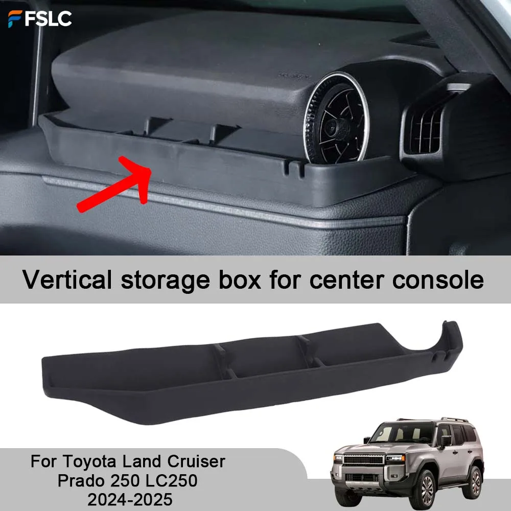 

Аксессуары для автомобилей: Вертикальный органайзер для центральной консоли для Toyota Land Cruiser Prado 250 LC250 2024-2025 – Улучшение стиля автомобиля