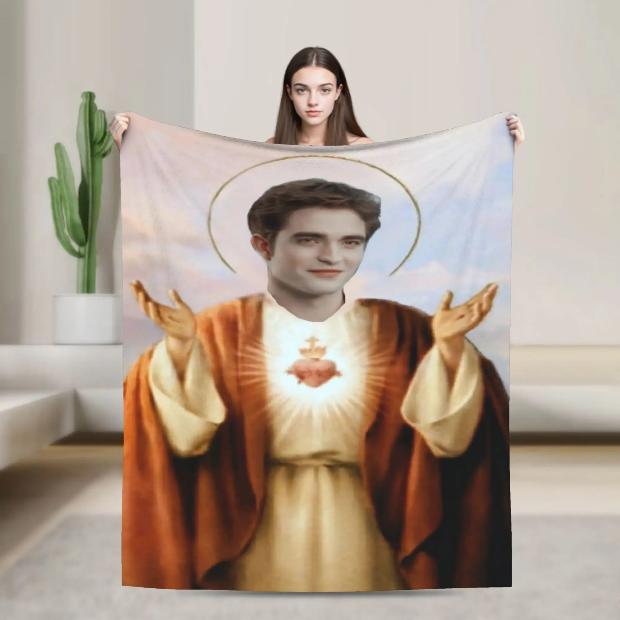 Twilight Saga Edward Bella Warm Soft Blanket  Picnic Plush Throw Blanket Funny Bedroom Flannel Bedspread Sofa Bed Cover