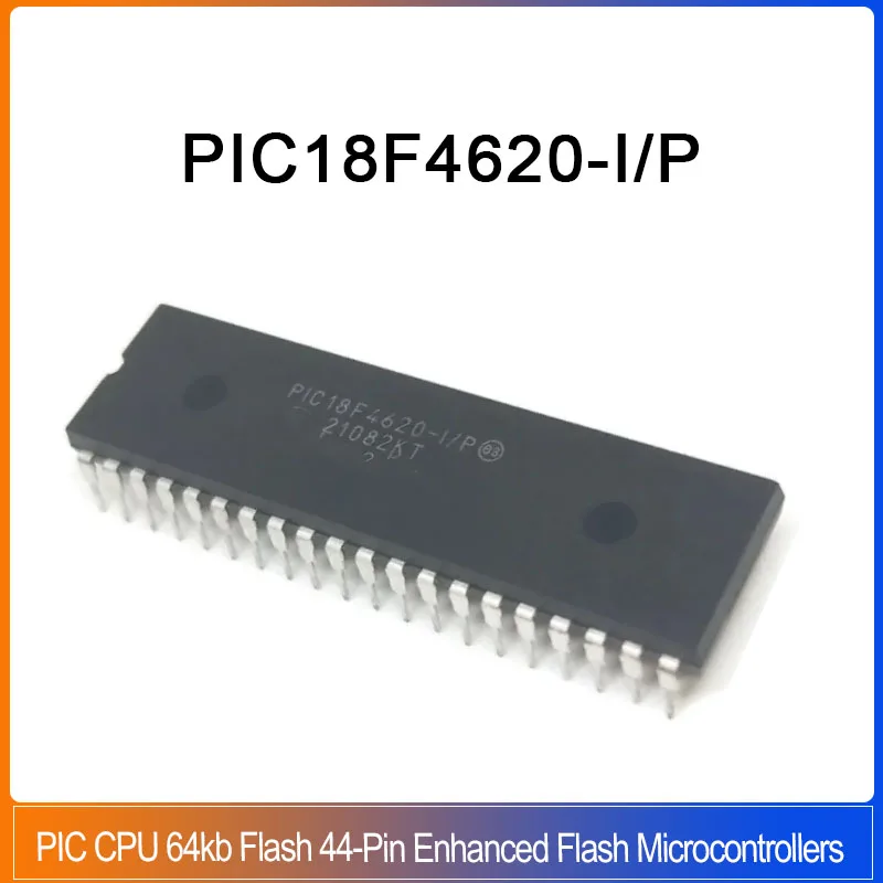 

PIC18F4620-I/P DIP-40 PIC18F4620 PIC18F PIC CPU 64kb Flash 8F4620 44-Pin Enhanced Flash Microcontrollers with 10-Bit A/D