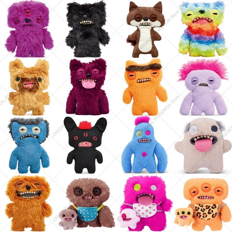 

Original Fuggler Ugly Teeth Monsters Plush Toys Funny Fugglers Fart Face Hair Fuggs Mini Rascals Cartoon Peluche Dolls Gifts Kid