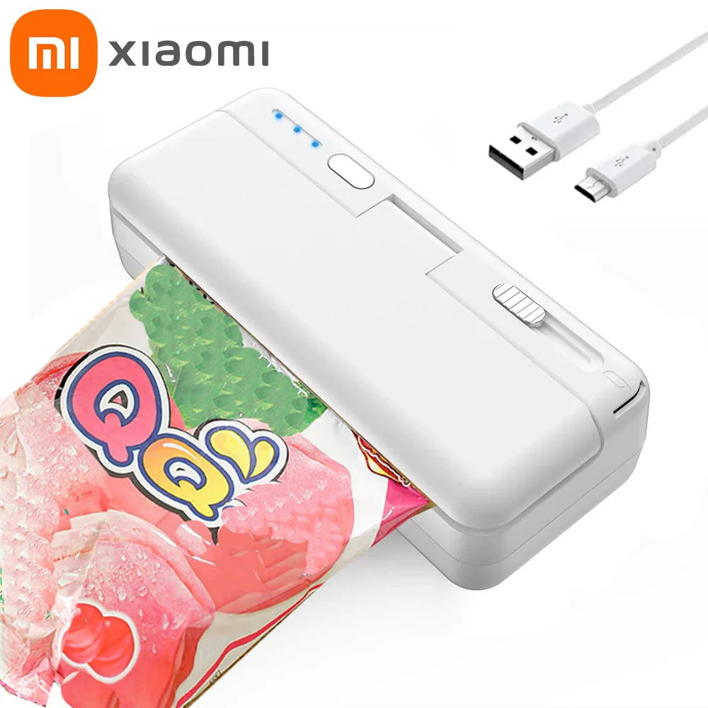 

Xiaomi Youpin Sealer Запайщик Ручной мини-термоупаковщик пакетов Термальный упаковщик пищевых пакетов Портативная машина для запечатывания пластиковых пакетов
