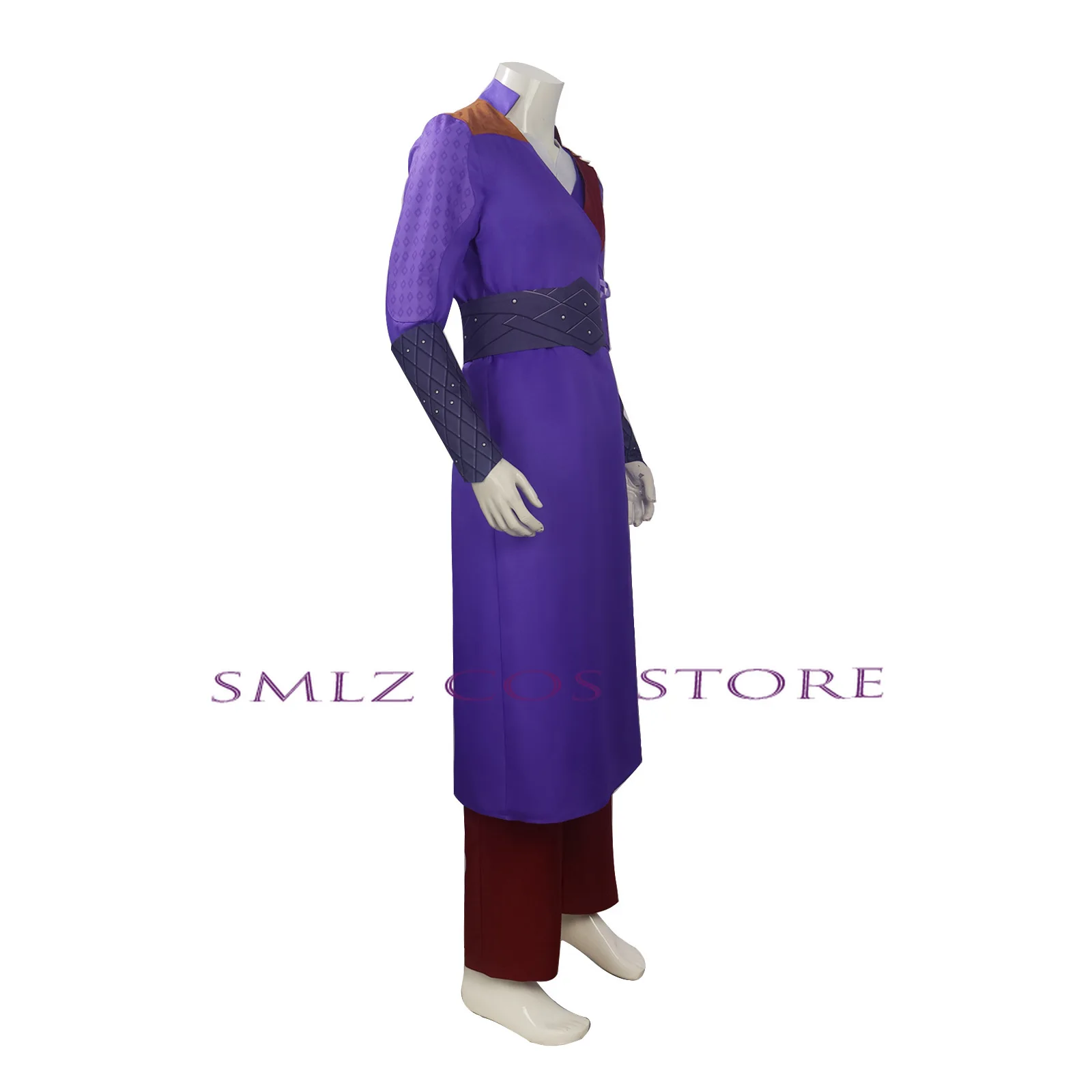 Anime Gale Cosplay Game Costume Gate 3 Purple Uniform Top Coat Pants Set Halloween Party Role Play Clothes for Men