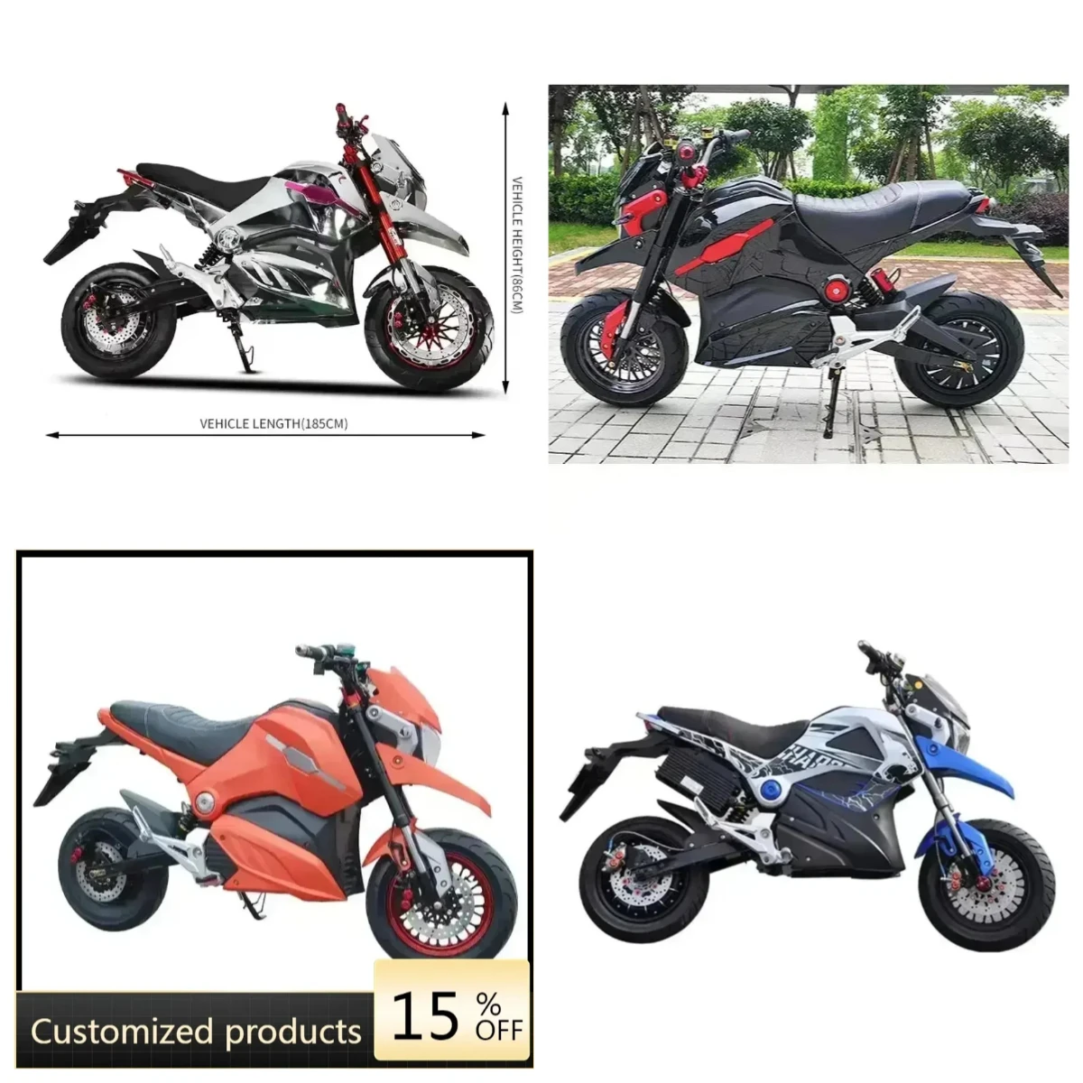 

STLF МотоциклВысокая мощность 800 Вт Электрический мотоцикл Хороший спортивный мотоцикл Прямая продажа с фабрики Электрические мотоциклы M