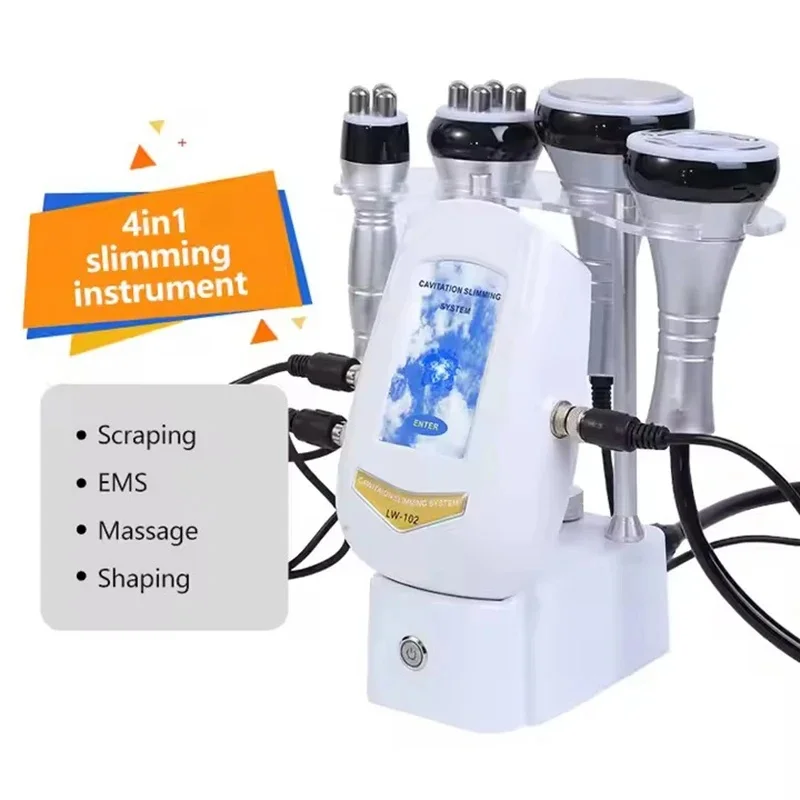 40K Cavitation Lipo Slimming 4 in 1 Facial Care Ultrasonic Liposuction Cavitation Machine Skin Tightening Lifting Muscle Device view 2