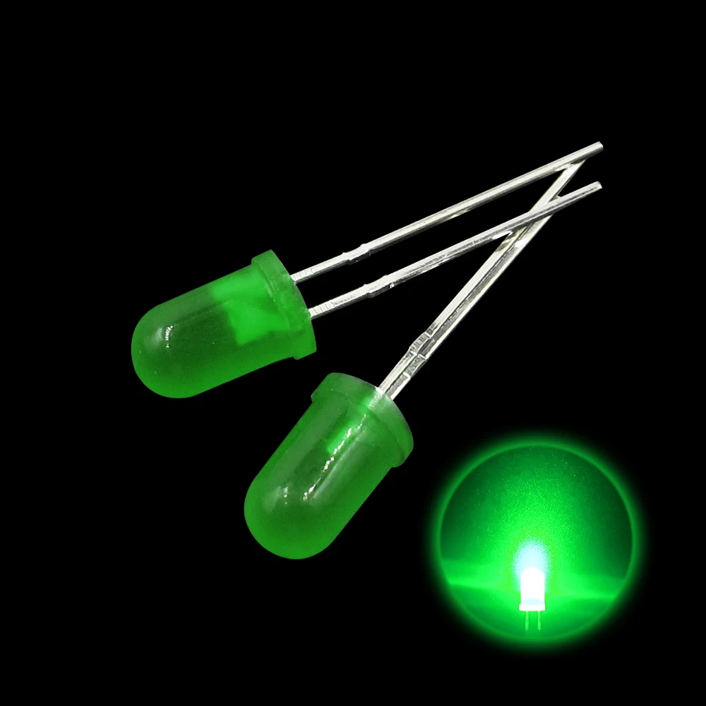 HAILANGNIAO 100pcs/lot 5MM Led Diode Kit Mixed Color Red Green Yellow Blue White Light Emitting Lamp Assorted Kit