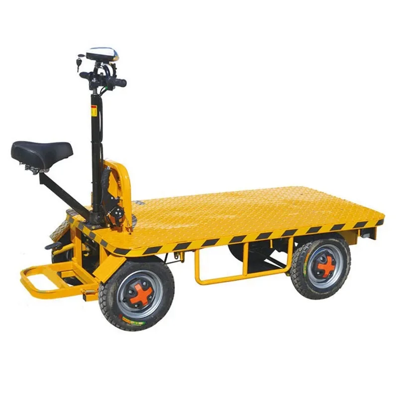 Hand Cart Beach Trolley 800-1000kg Loading Platform Wagon Garden Warehouse Handling Tools Electric Cart with 4 wheels