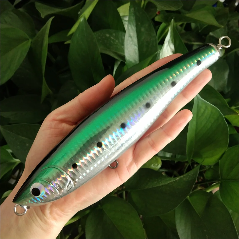 18cm 67g Topwater Big Game Pencil Wooden Stickbait Surface Trolling Lure Boat Fishing Artificial Bait Lure