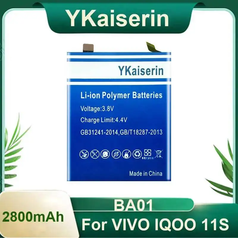 BA01 Mobile Phone Battery Portable For Vivo Iqoo 11S 2800Mah