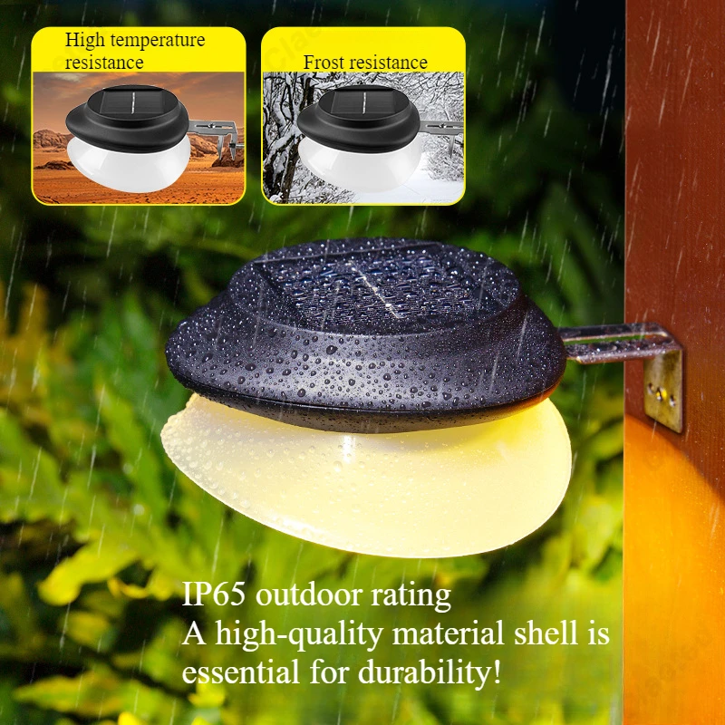 Creative New LED Solar Light IP65 Waterproof Outdoor Garden Fence Wall Decoration Atmosphere Lighting Fixture