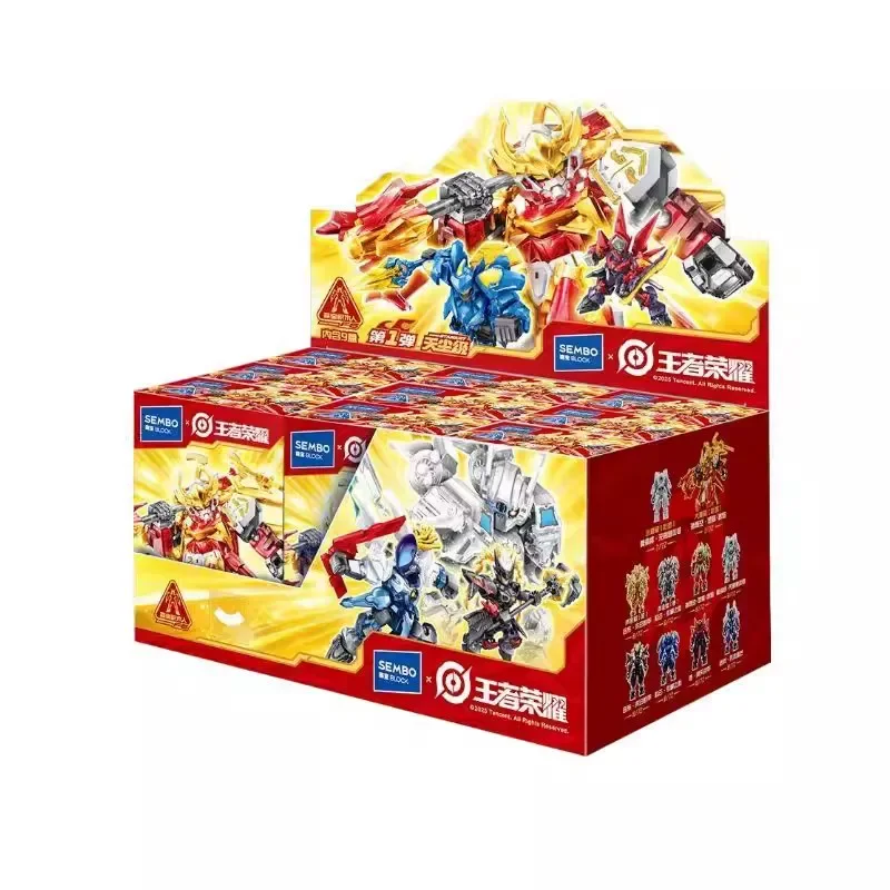 Originele SEMBO Blokken Honor of Kings Star Dust Versie 1 Blind Box Bouwbare Mech Blok Figuur Premium Model Collectible Speelgoed Cadeau
