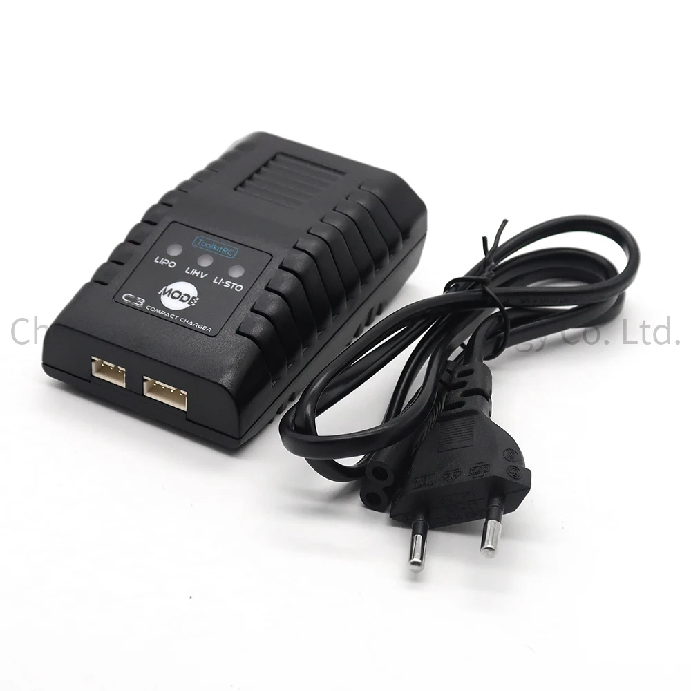 

ToolkitRC C3 Компактное балансное зарядное устройство переменного тока для радиоуправляемых моделей 2-3S Lipo LiHV Функциональность зарядки Удобное хранилище в одно касание Пластик