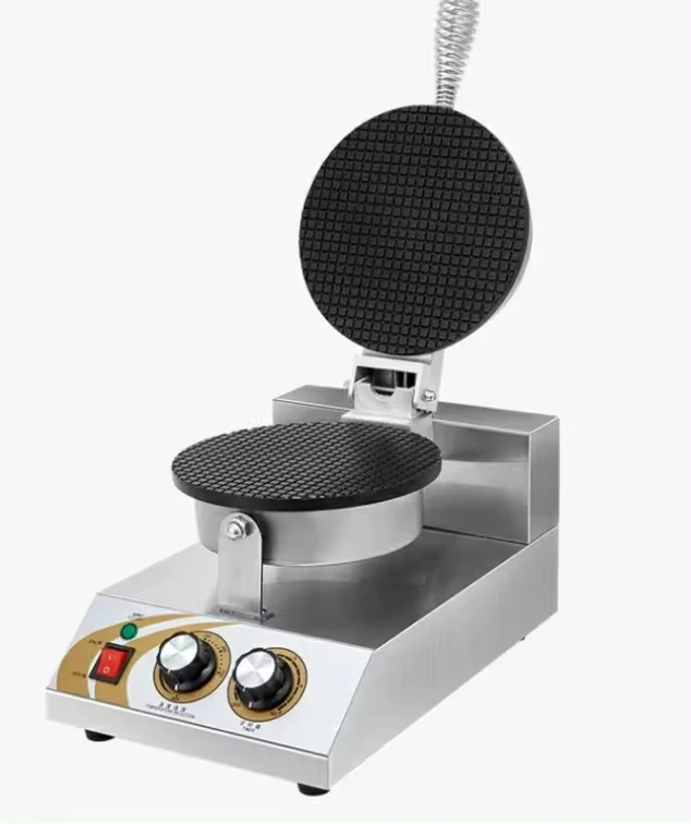 

New Technology Stainless Commercial Double Cone Crispy Egg Roll Small Type Convenient Ice Cream Cone Machine Maker