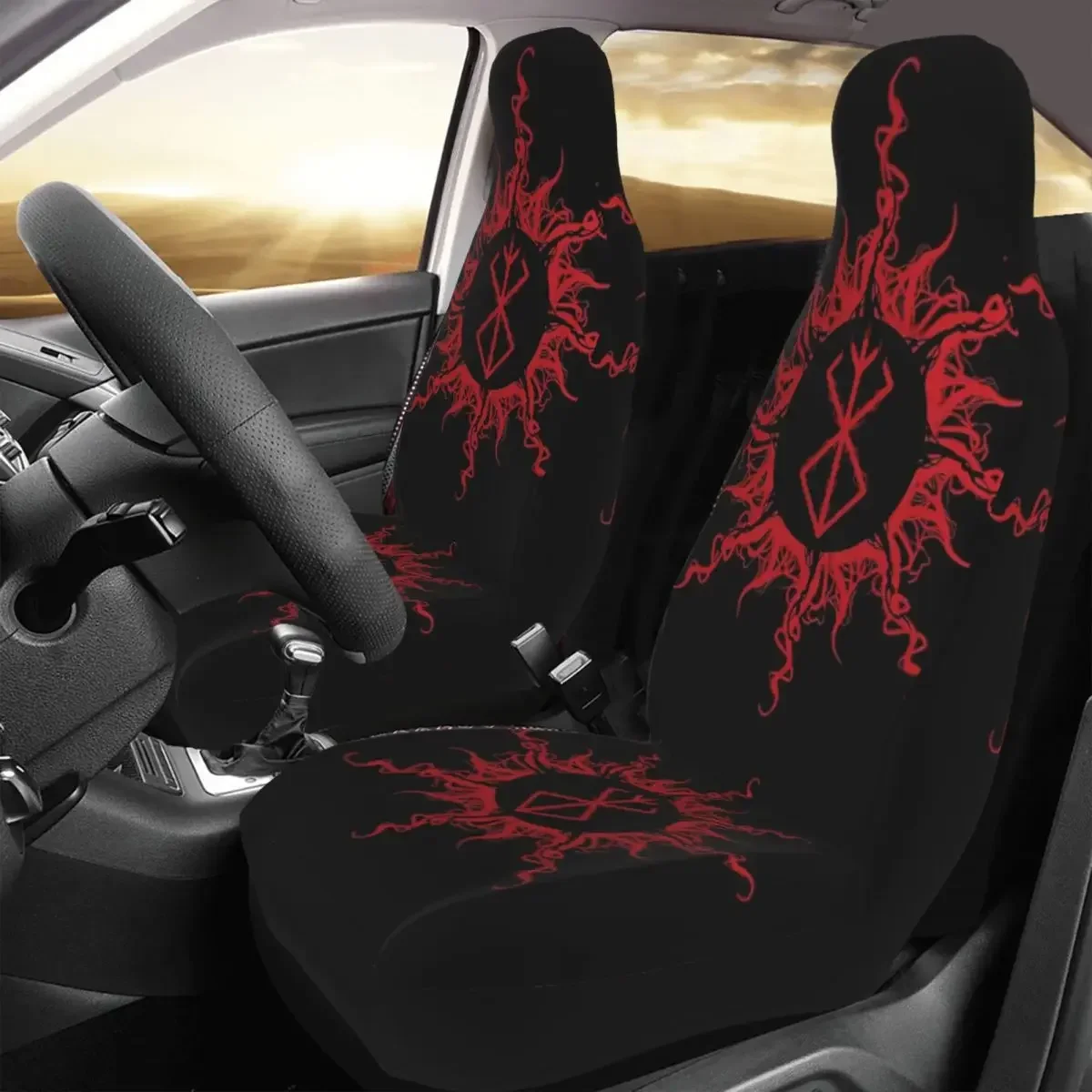BERSERK ECLIPSE Funda para asiento  coche Impresión personalizada Protector frontal universal Accesorios Juego  cojines