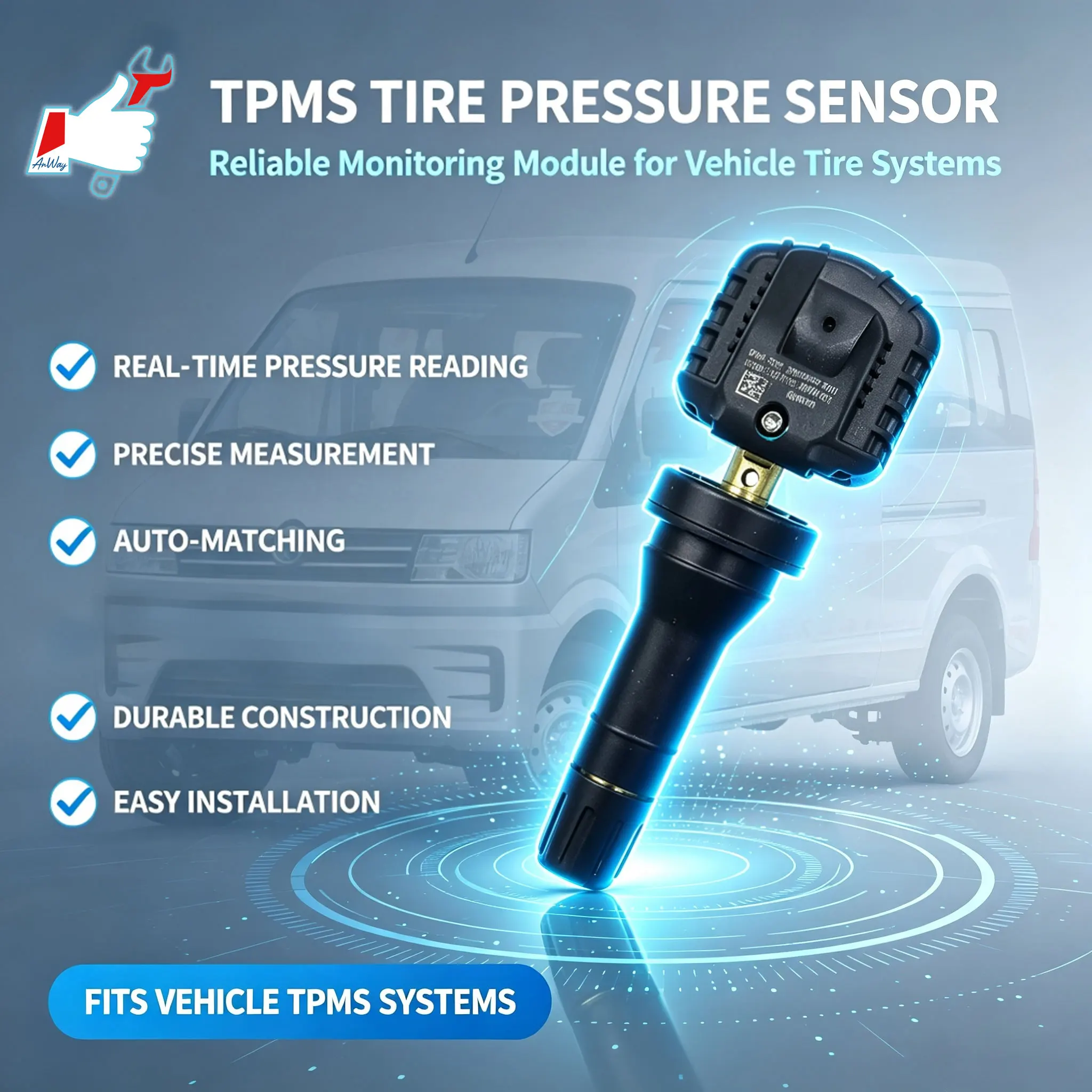 Custom Fit Car Tire Pressure Monitoring Sensor For DFSK C56 2020-2026 Wireless Internal Tire Monitoring System TPMS Sensor