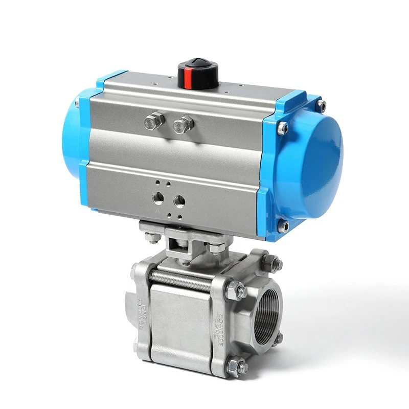 

Three-piece high pressure pneumatic ball valve stainless steel ball valve