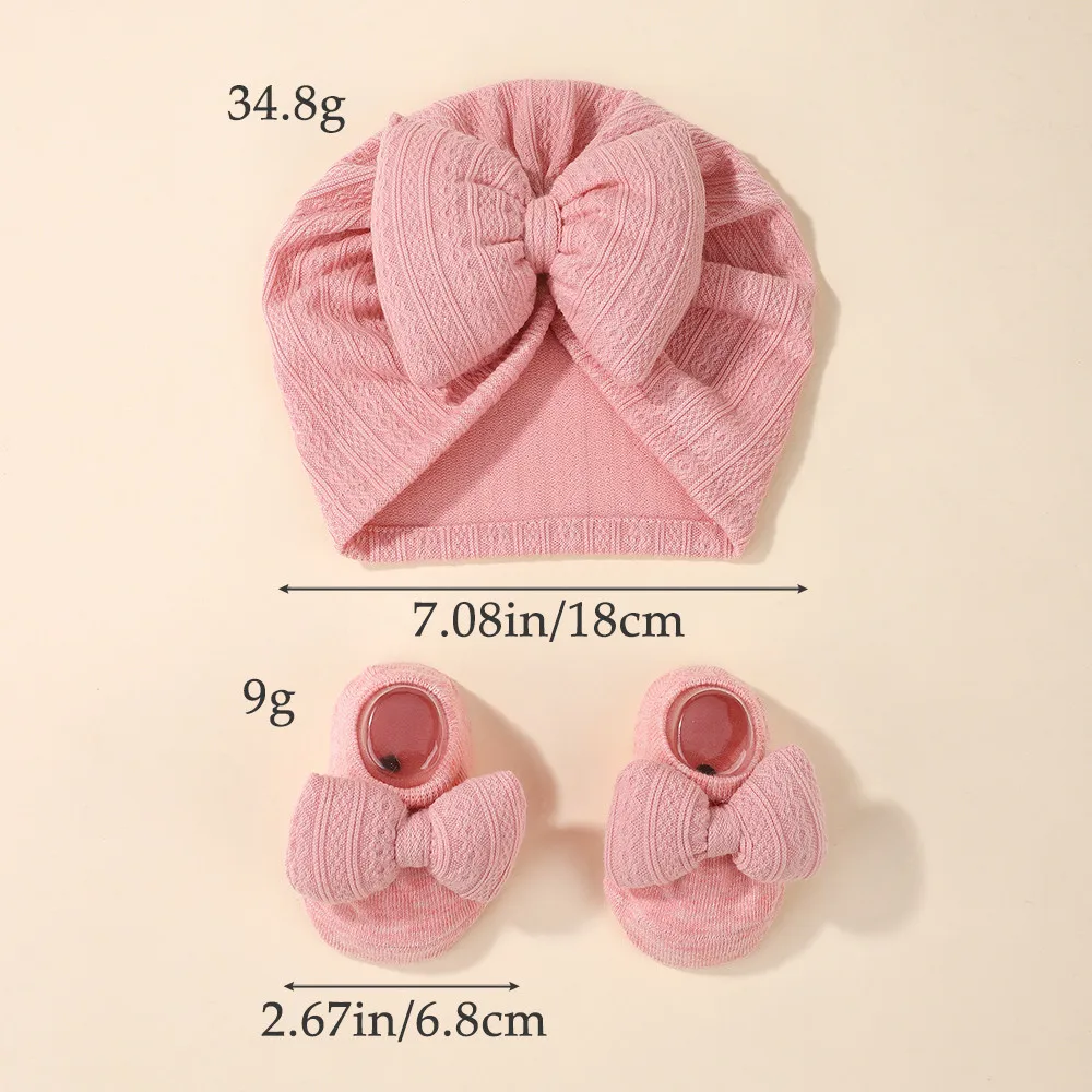 3Pcs/Set Soft Cotton Baby Hairband Socks Set for Newborn Inf