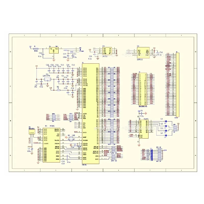 for  CH368 Development Board PCIE Bus high-speed real-time CH368L-EVT Evaluation Board