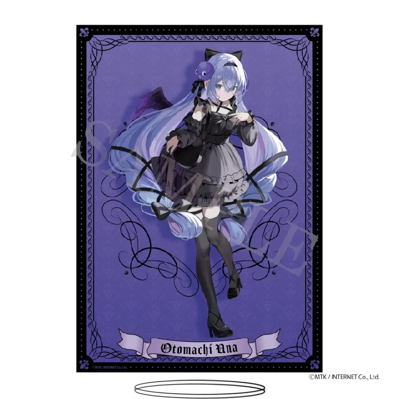 Virtual Singer Otomachi Una 10th Anniversary Celebration Angel Ver Acrylic Figure Stand Model Plate Keychains Desk Decorations