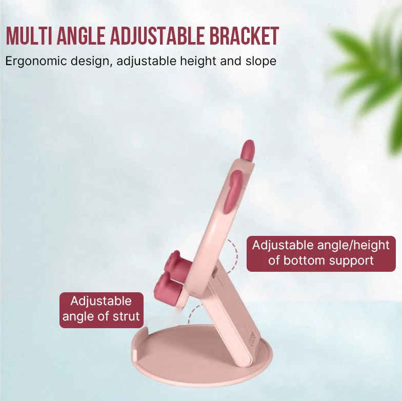 1 шт., милый мультяшный держатель для мобильного телефона, складной маленький портативный многофункциональный регулируемый универсальный ленивый артефакт, новинка