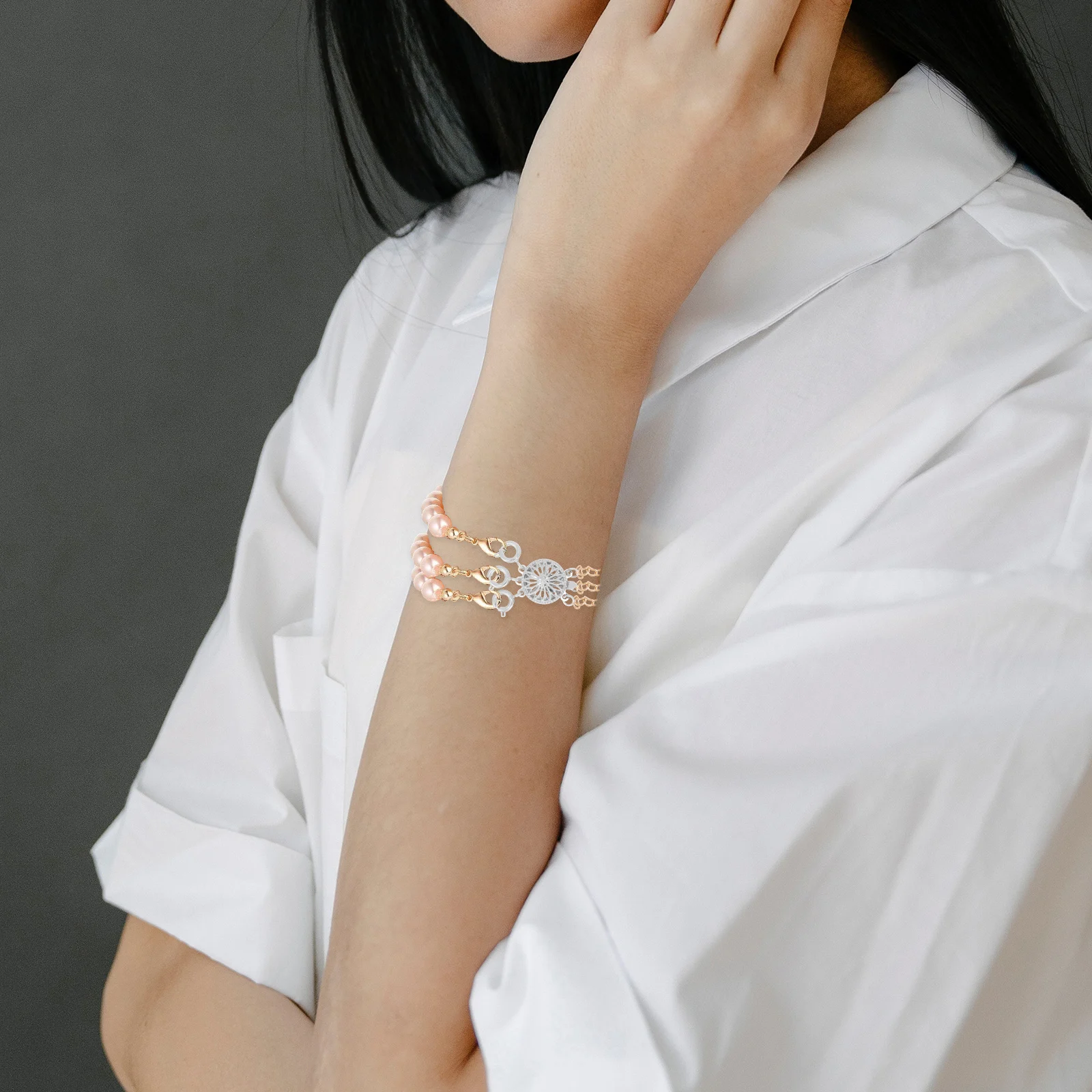 

2pcs Necklace Separator For Layering Small Exquisite Diy Jewelry Clasp Tangle-Free Connector For Necklaces Bracelets Jewelry