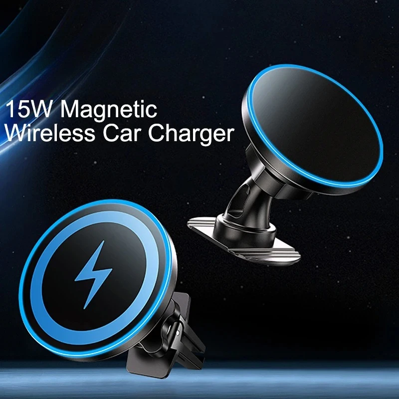 15W Car Magnetic Wireless Charger Universal Air Vent Dashboa
